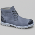 Men's Rugged Ankle Boots | Textured Lace-Up Shoes with Deep Lugged Sole_OC