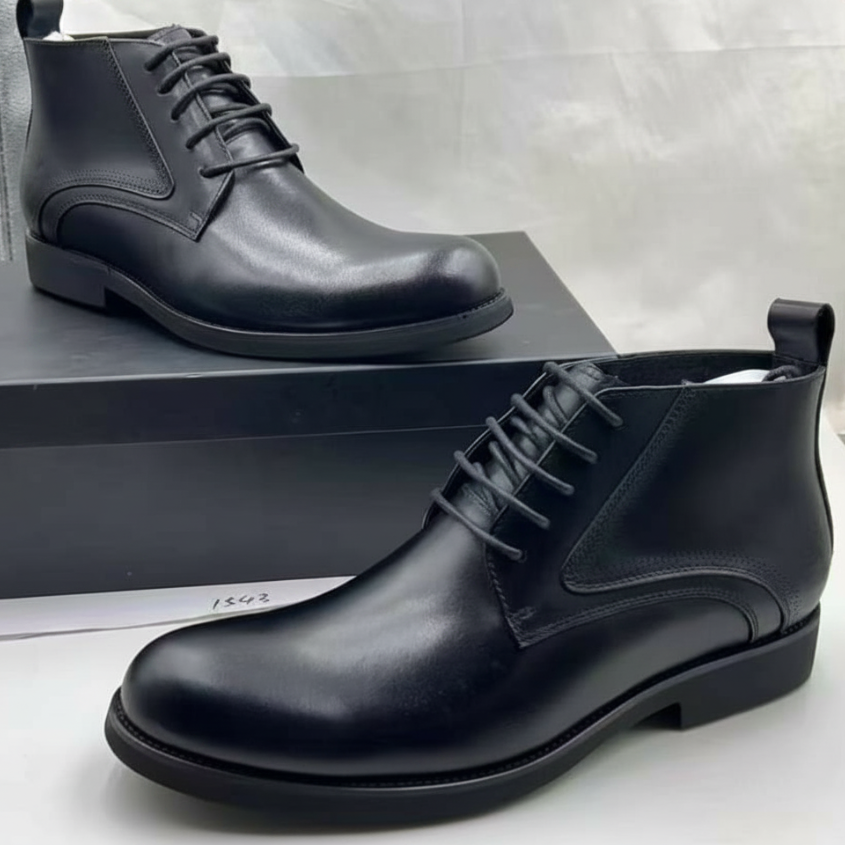 Sovereign Classic Leather Dress Boots | Premium Executive Lace-Up Boots_GG