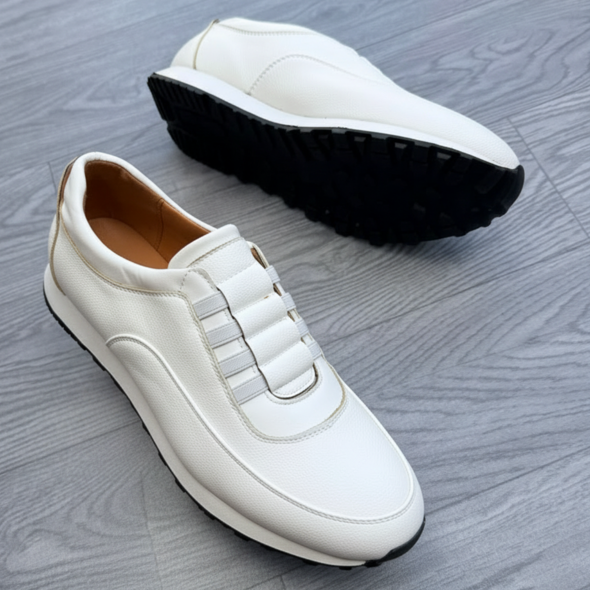 StrideFlex Elastic Comfort Sneakers | Premium Slip-On Casual Shoes_SNT