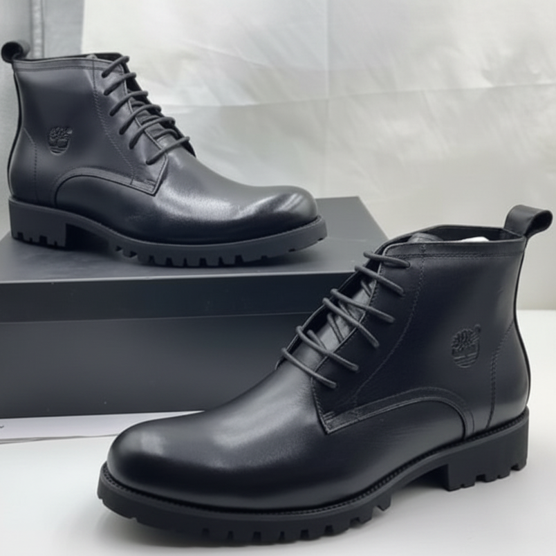 Summit Heritage Leather Dress Boots | Premium Executive Lace-Up Boots_GG