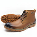 Summit Pebbled Leather Combat Boots | Premium Rugged Lace-Up Boots_GG