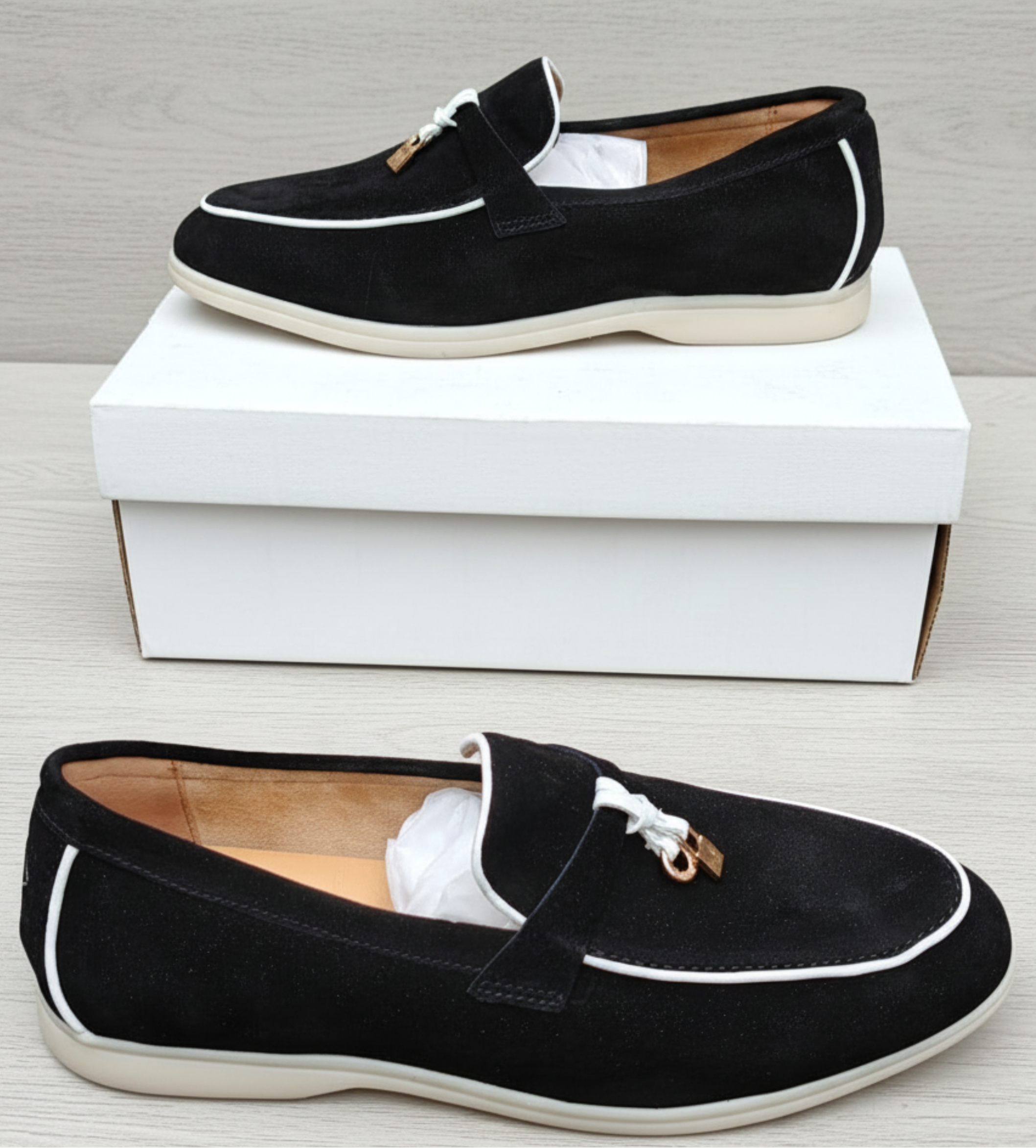 Men's Premium Suede Tassel Loafers – Smart Casual Slip-On Shoes_GG