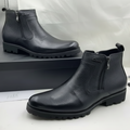 Apex Pebbled Leather Side-Zip Chelsea Boots | Premium Rugged Ankle Boots