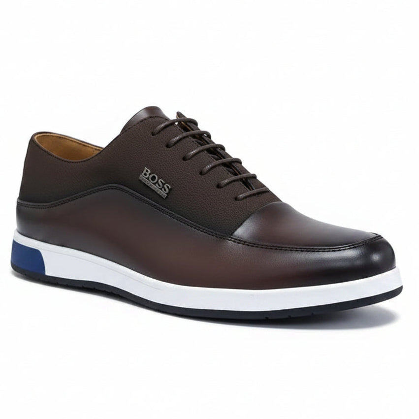 Smart Casual Minimalist Sneakers – Premium Lace-Up Office & Everyday Shoes