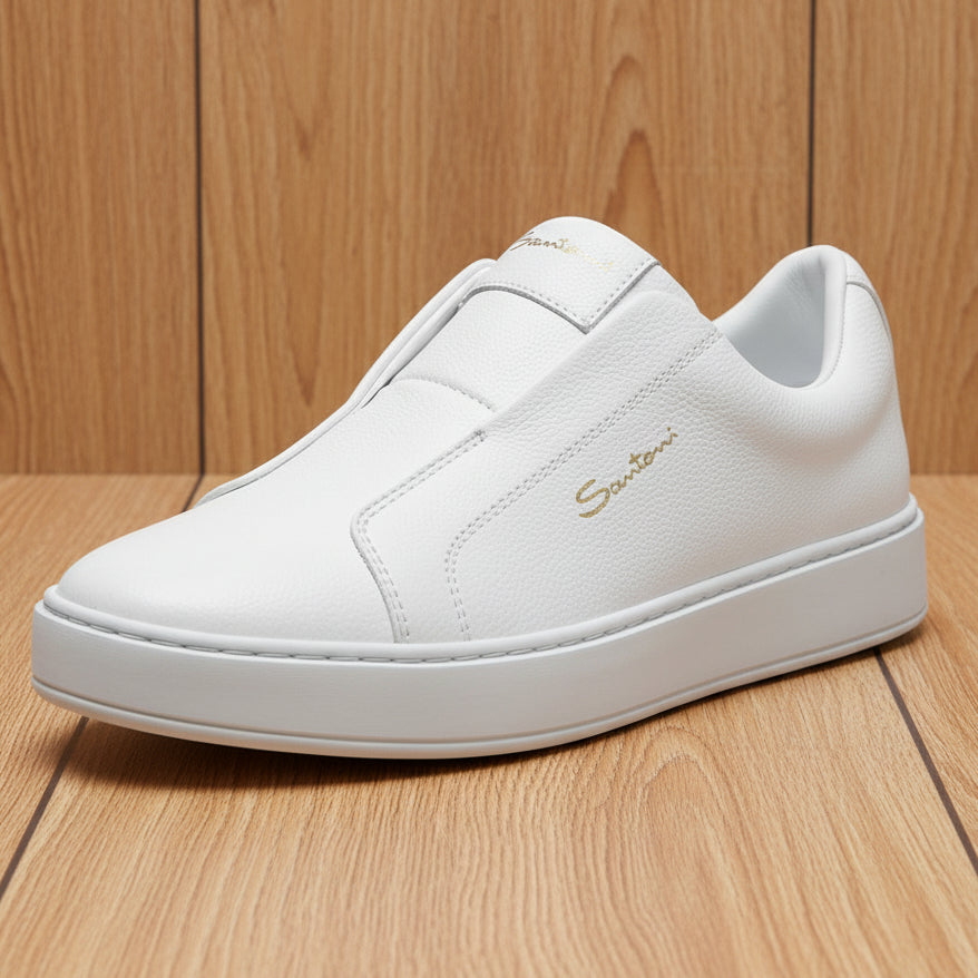 Men’s Premium Slip-On Casual Sneakers – Minimal Comfort Lifestyle Shoes