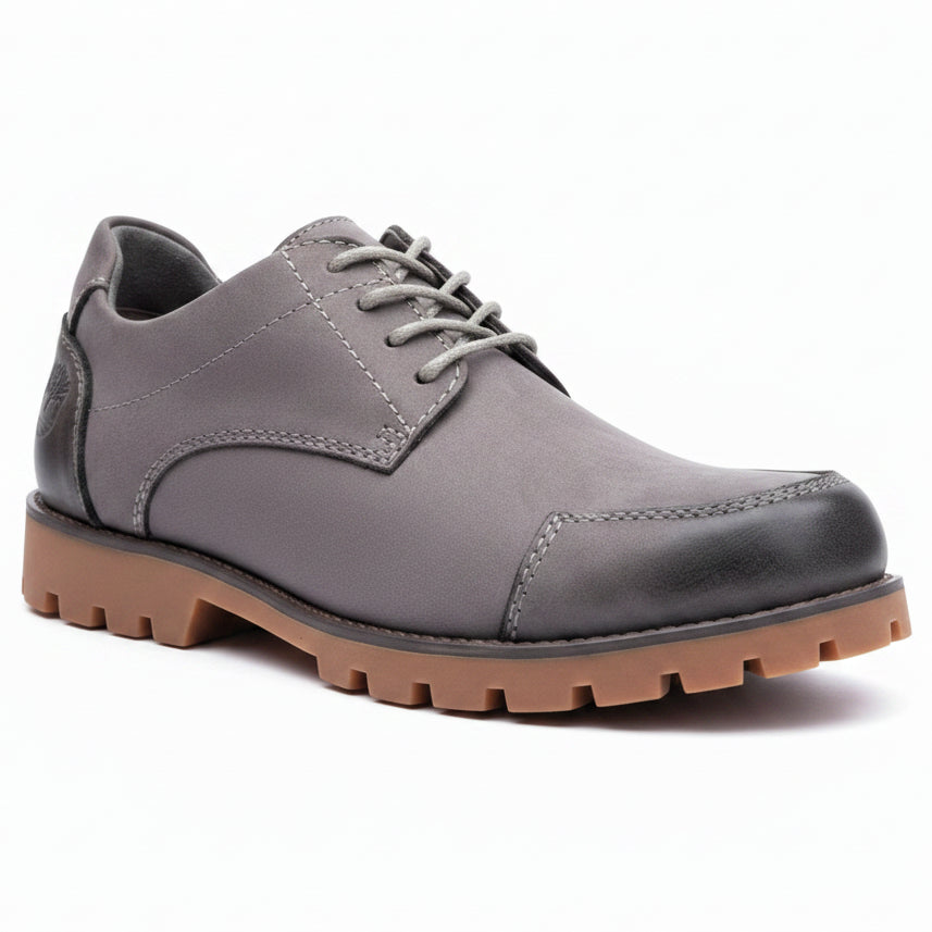 Men’s Rugged Leather Derby Casual Shoes – Premium Smart Casual Lace-Up Shoes