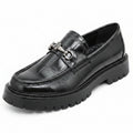 Men's Prestige Croc-Texture Platform Loafers – Modern Dress Slip-On Shoes