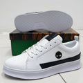 Monochrome Court Sneakers | Textured Lifestyle Shoes_BK