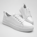 Premium Minimalist Sneakers – Clean Casual Lace-Up Everyday Shoes
