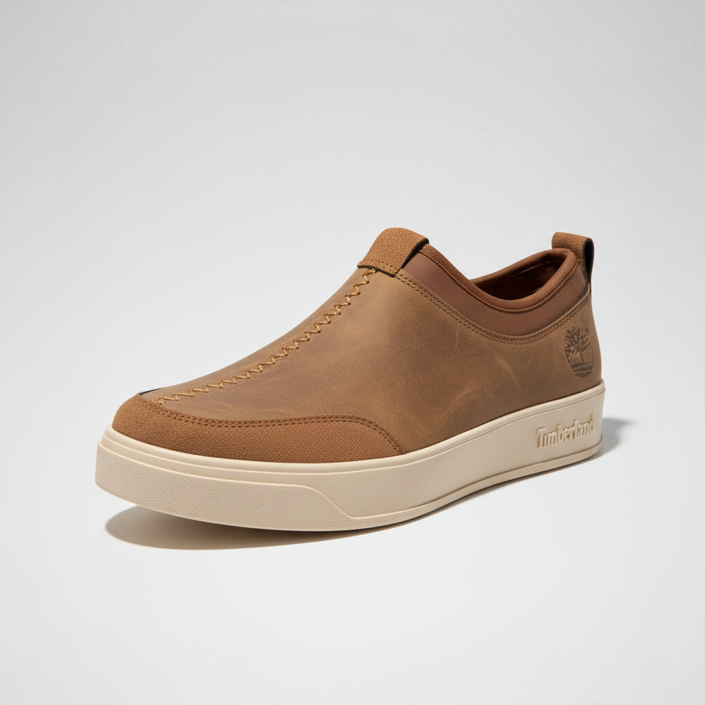 Men’s Slip-On Casual Sneakers – Premium Leather Comfort Shoes | Lightweight Streetwear Loafers