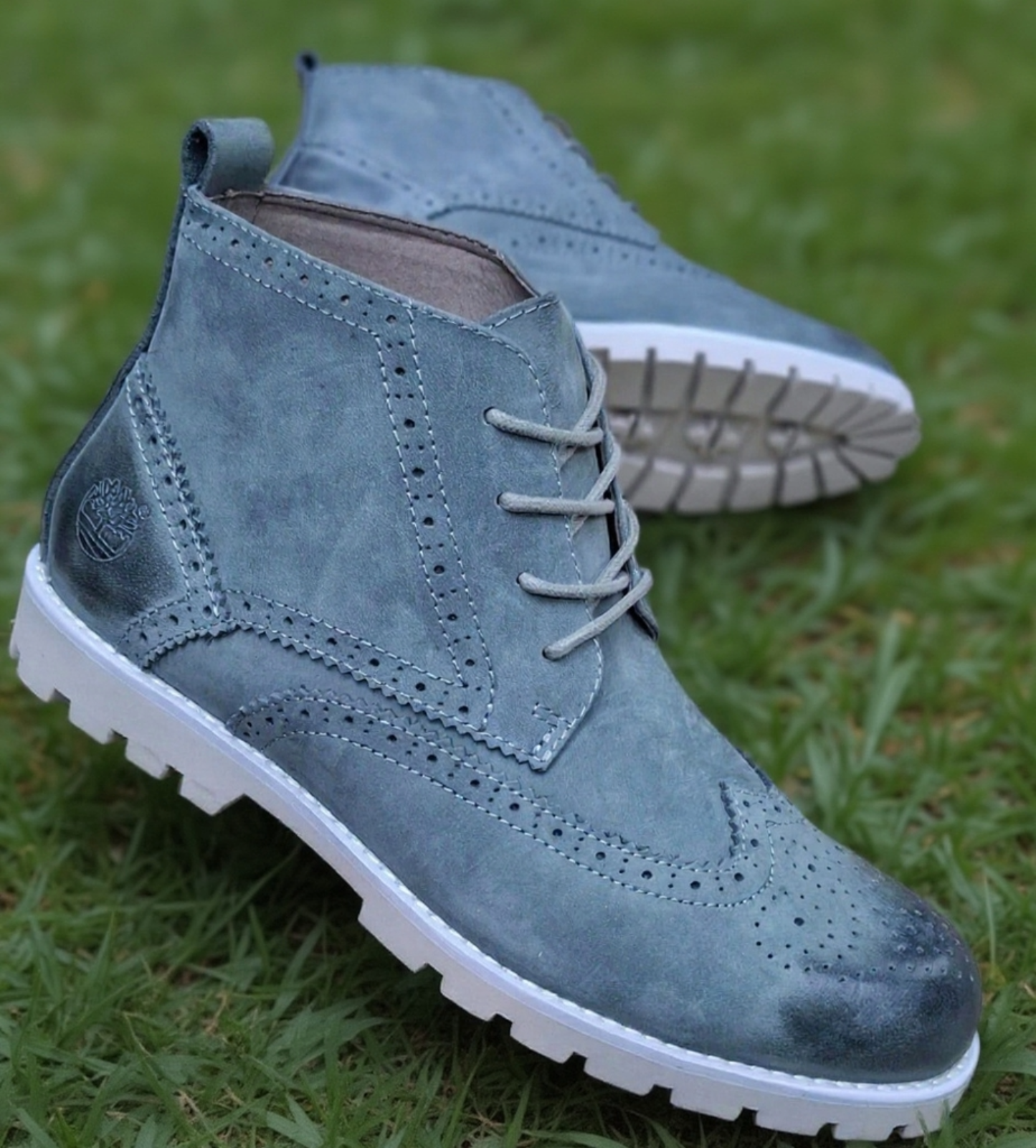 Men's Vintage Brogue Chukka Boots | Classic Smart Casual Leather Boots