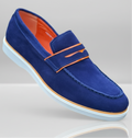 Monaco Drift | Contrast Suede Penny Loafers