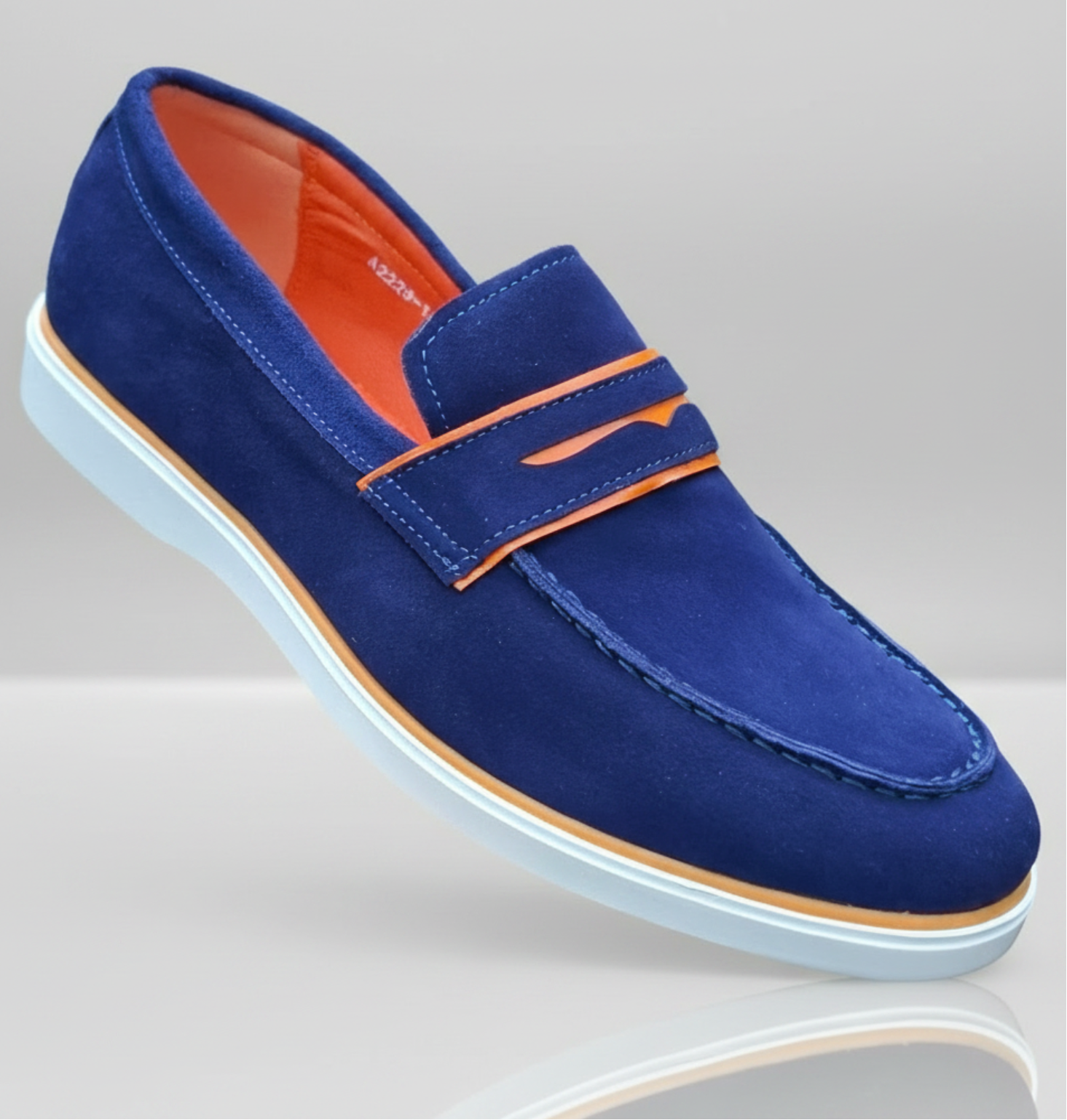 Monaco Drift | Contrast Suede Penny Loafers