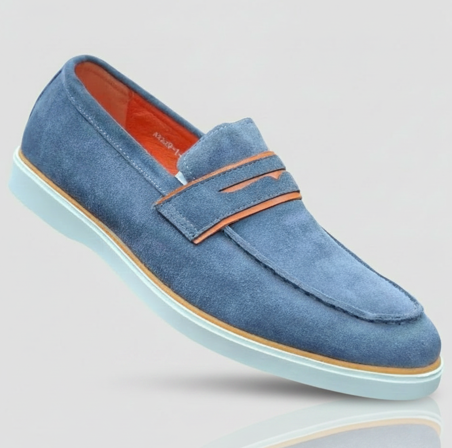 Monaco Drift | Contrast Suede Penny Loafers